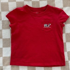Vineyard Vines Kids Bright Red Tee